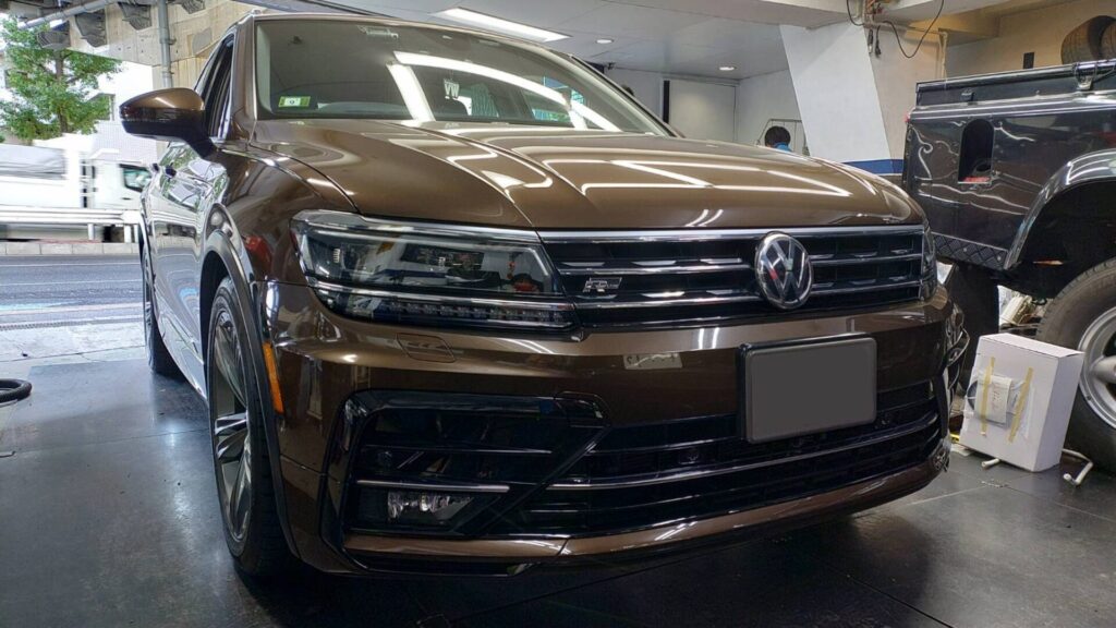 ティグアン：アイバッハダウンサス取付