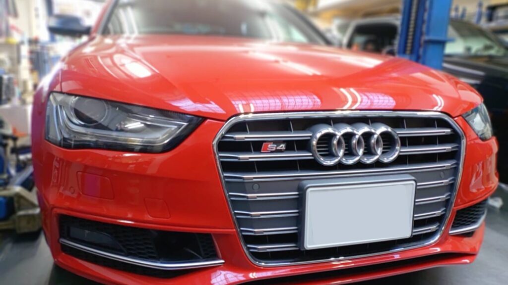 アウディS4：H&Rスタビライザー取付