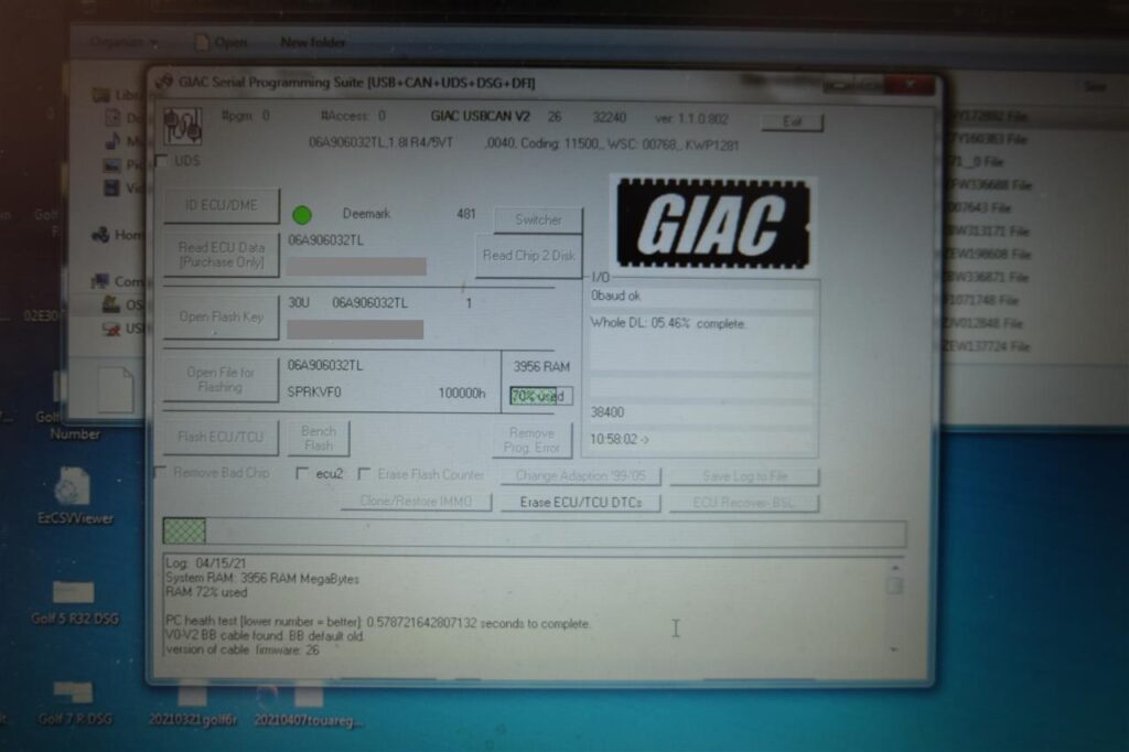 POLO GTI「GIAC Tuning Data Install、forgeディバーターバルブ」