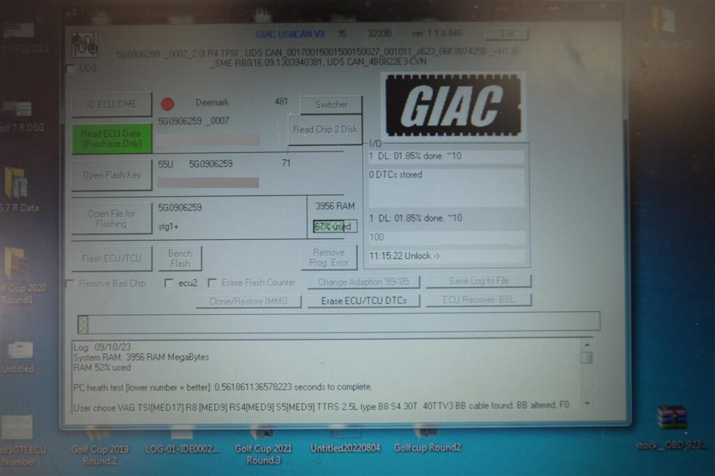 Golf 7 GTI「GIAC Tuning Data Install」