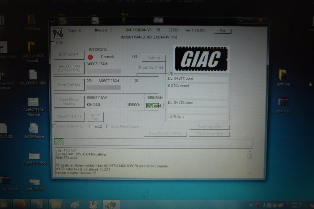 AUDI TTS「GIAC Tuning Data Install」