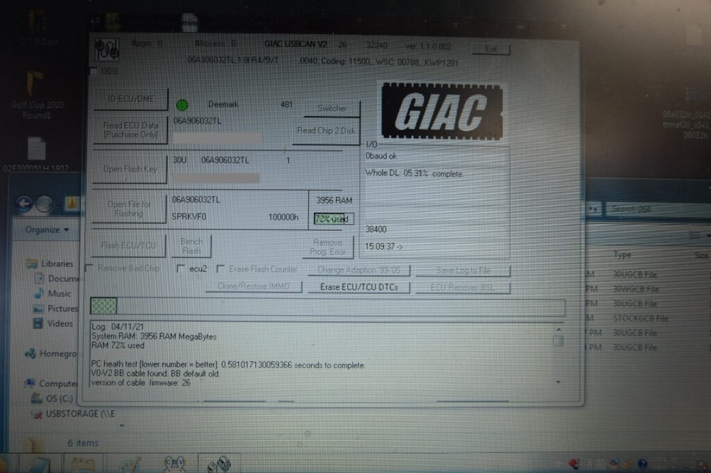 POLO GTI「GIAC Tuning Data Install」
