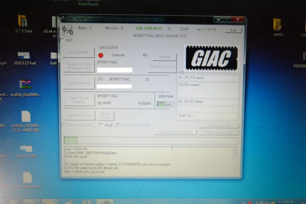 AUDI S3「GIAC Tuning Data Install」